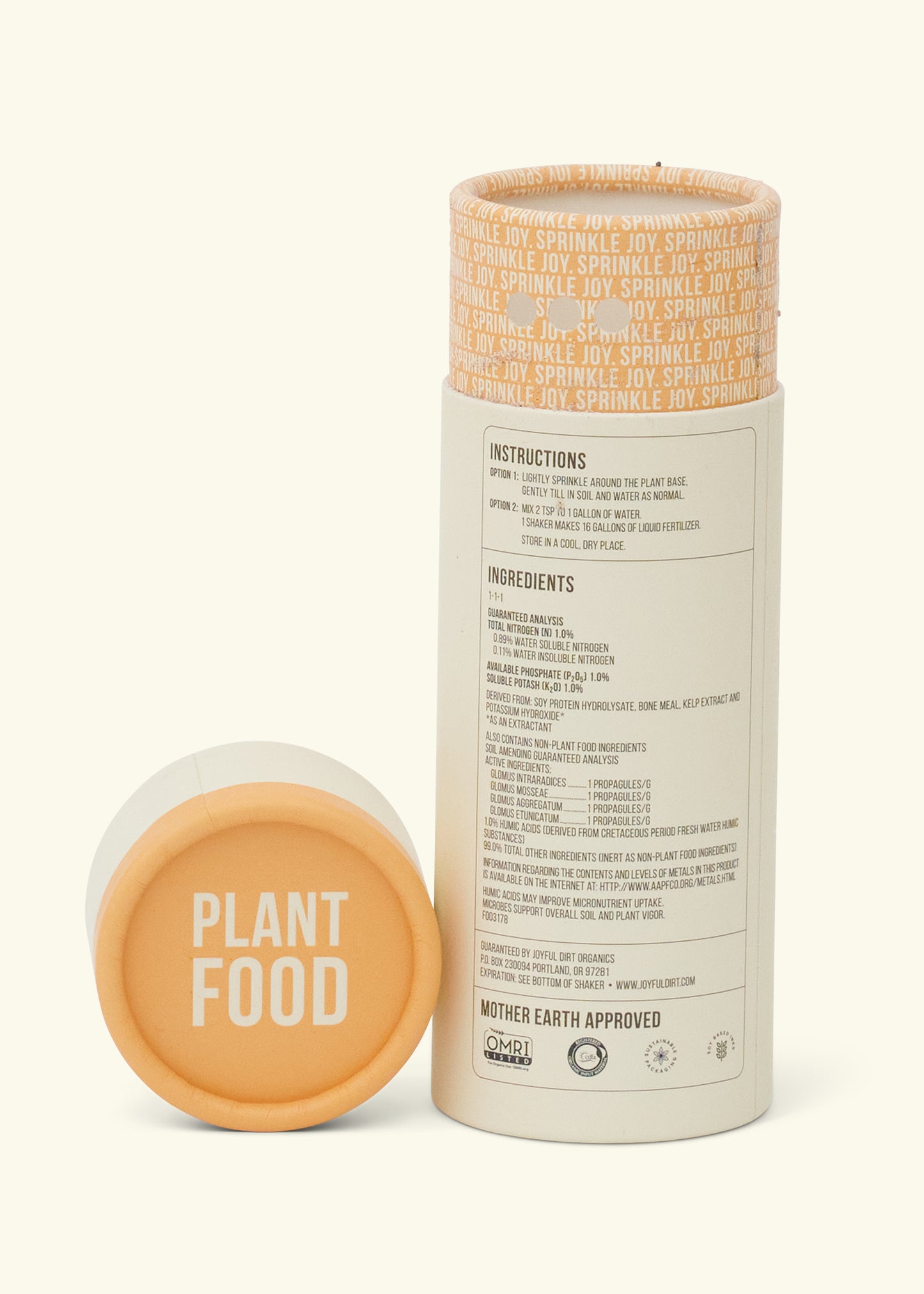 Organic Fertilizer Shaker Accessory Joyful Dirt Succulent