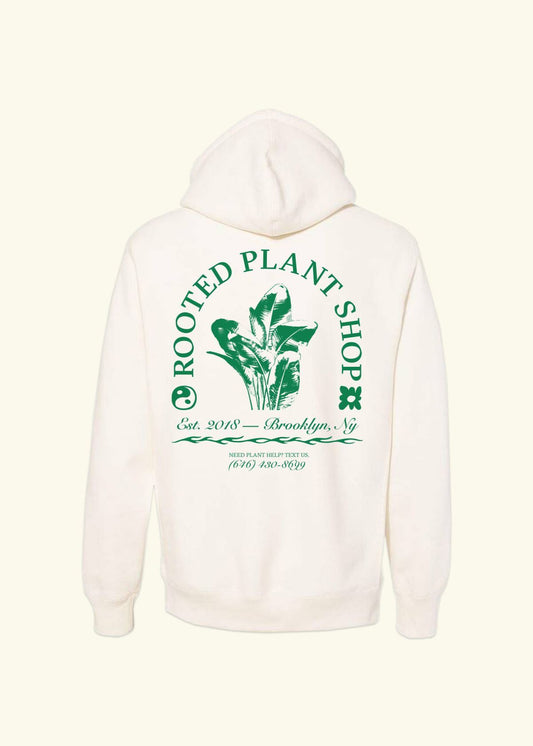 Rooted Plant Shop Hoodie Merchandise Rooted Bone SM 
