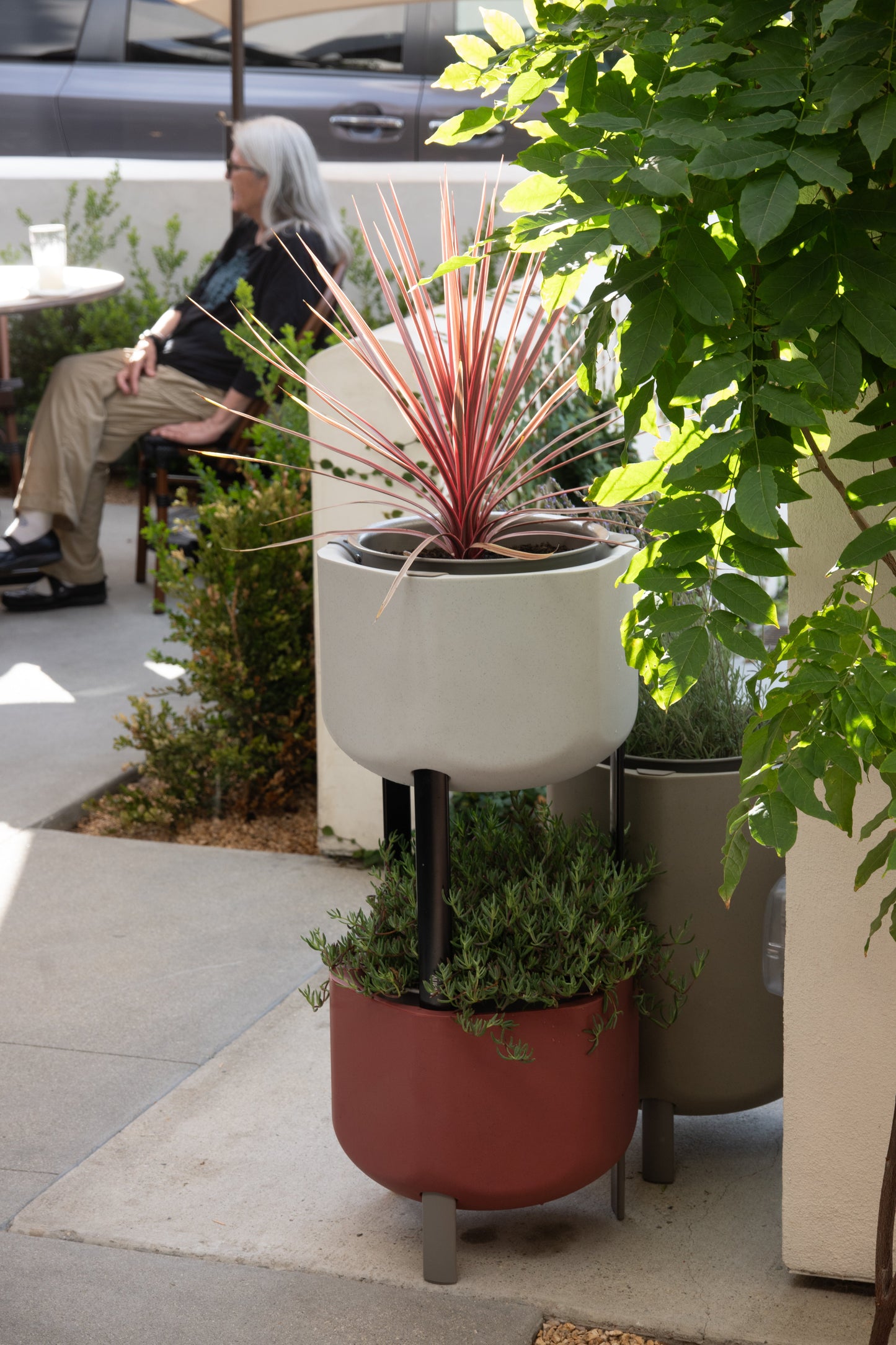 Self-Watering Planter, Stone