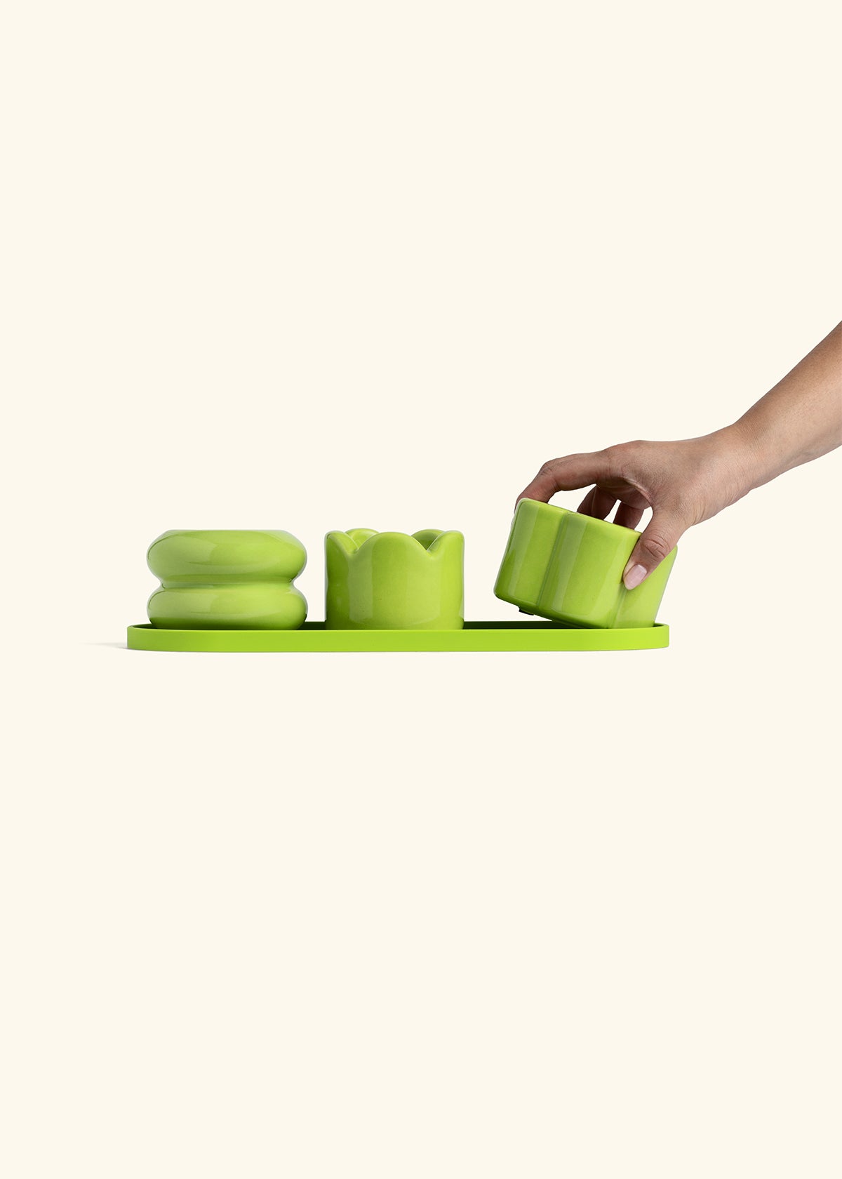 Mini Planter Trio, Lime